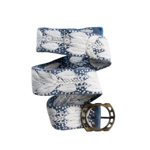 Embroidered Belt Handmade in Bloom Wholesale Belts from Alpaca Wool