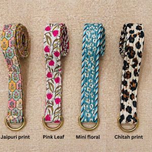 Floral Cotton Webbing Belt: Liberty Fabric, Handmade Statement Accessory